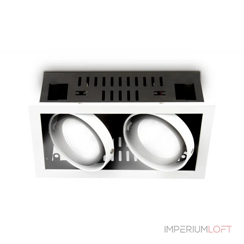 Карданный встраиваемый светодиодный светильник Ambrella TECHNO SPOT T812 BK/CH 2*12W 4200K Карданный встраиваемый светодиодный светильник Ambrella TECHNO SPOT T812 BK/CH 2*12W 4200K