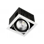 Карданный встраиваемый светодиодный светильник Ambrella TECHNO SPOT T811 BK/CH 12W 4200K