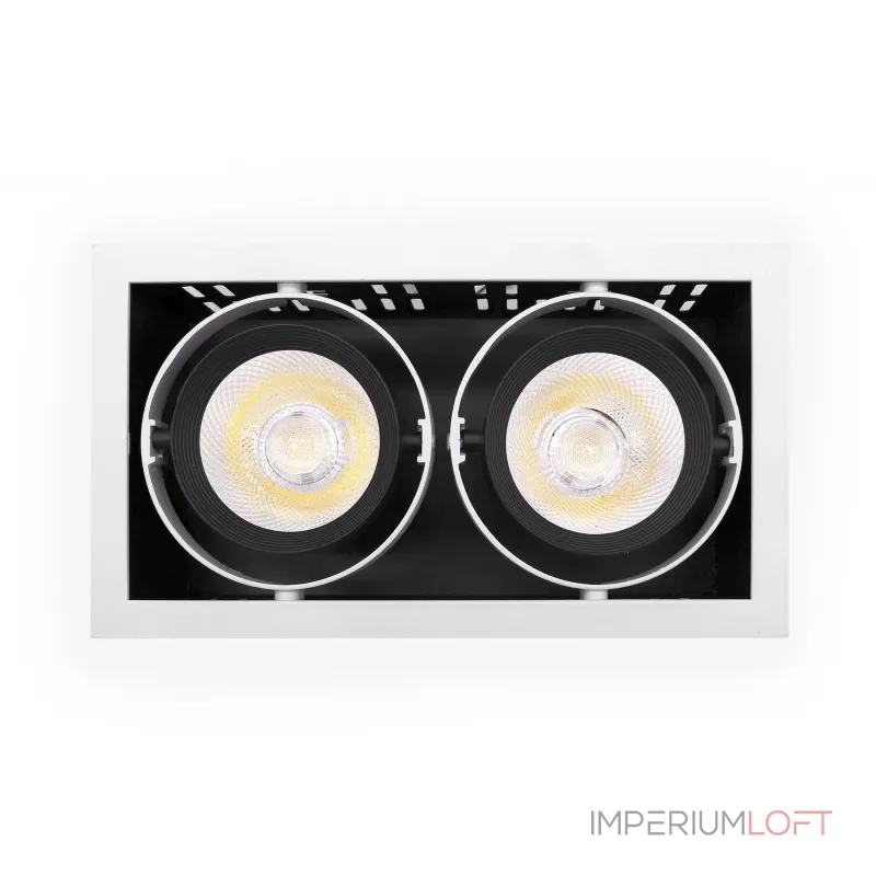 Карданный встраиваемый светодиодный светильник Ambrella TECHNO SPOT T812 BK/CH 2*12W 4200K Карданный встраиваемый светодиодный светильник Ambrella TECHNO SPOT T812 BK/CH 2*12W 4200K
