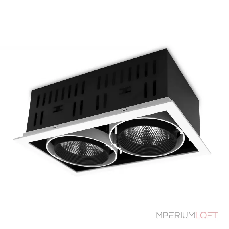 Карданный встраиваемый светодиодный светильник Ambrella TECHNO SPOT T812 BK/CH 2*12W 4200K Карданный встраиваемый светодиодный светильник Ambrella TECHNO SPOT T812 BK/CH 2*12W 4200K