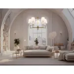 Подвесная люстра с абажурами и хрусталем Ambrella HIGH LIGHT LH71021 от ImperiumLoft