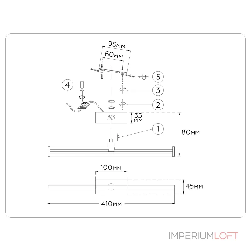 Настенный светильник Ambrella COMFORT LineTech FL6114
