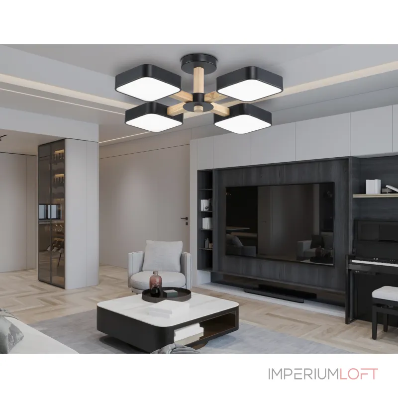 Люстра светодиодная на штанге Ambrella COMFORT FL4880 Люстра светодиодная на штанге Ambrella COMFORT FL4880