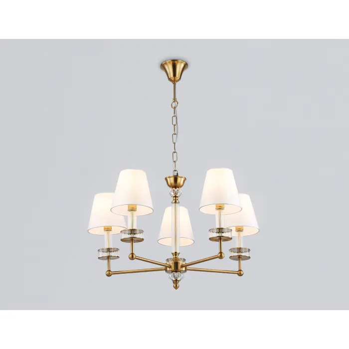 Подвесная люстра с абажурами и хрусталем Ambrella HIGH LIGHT LH71021 от ImperiumLoft