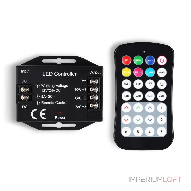 Контроллер для светодиодных лент RGB с инфракрасным пультом Ambrella ILLUMINATION GS11351