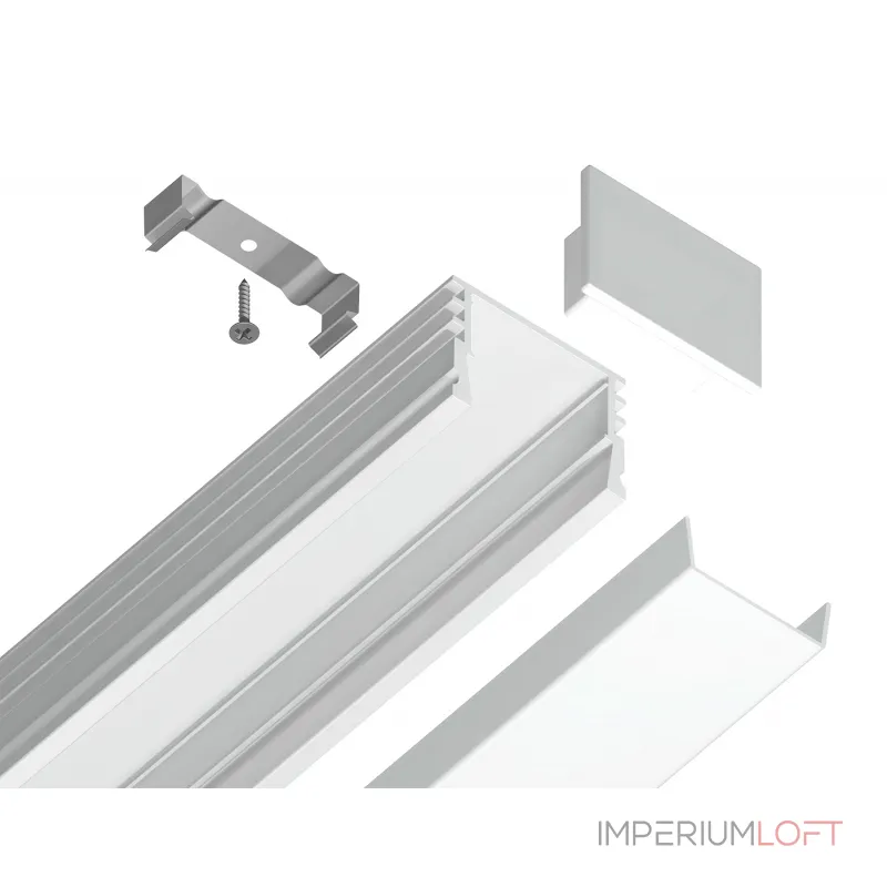 Алюминиевый профиль накладной Ambrella ILLUMINATION GP1750WH