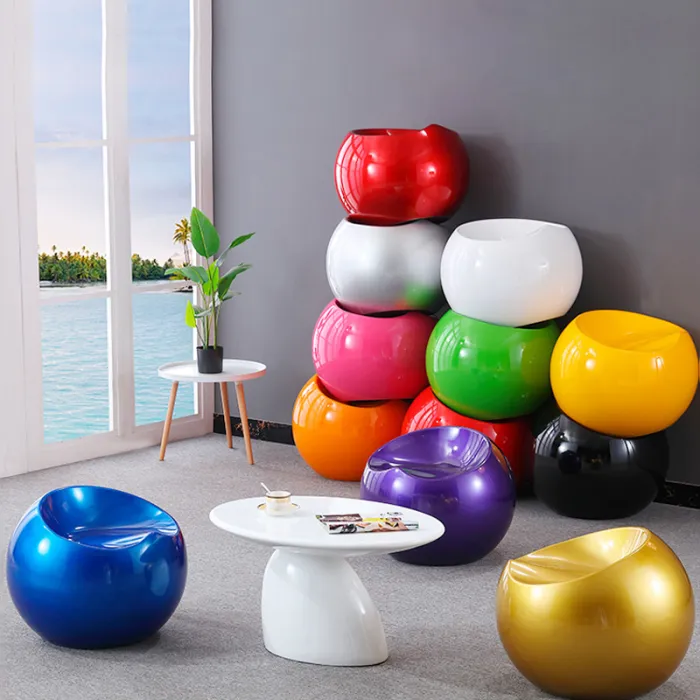 Большой табурет Finn Stone Ball Chair от ImperiumLoft
