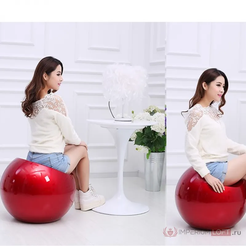 Большой табурет Finn Stone Ball Chair от ImperiumLoft