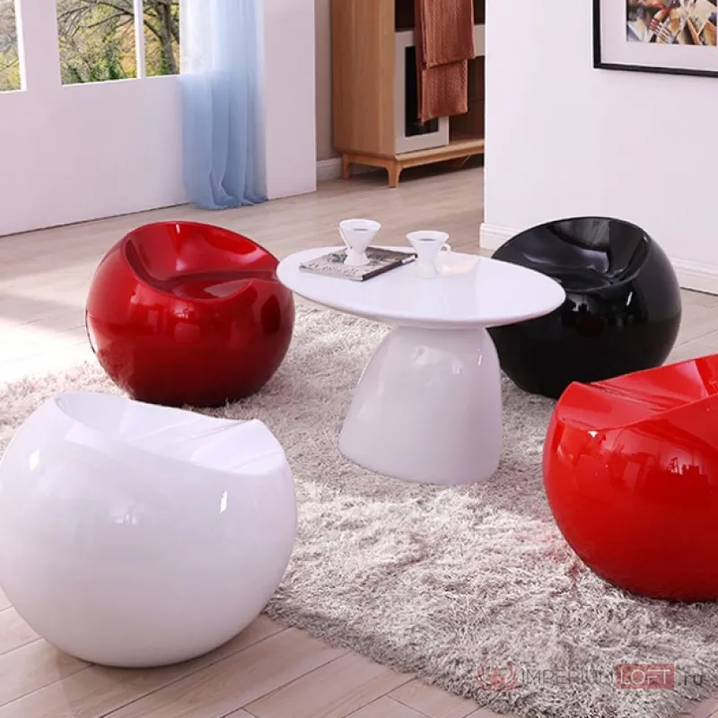 Большой табурет Finn Stone Ball Chair от ImperiumLoft