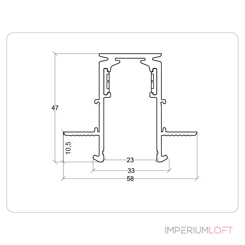 Шинопровод 2м встраиваемый под ГКЛ 9,5мм Magnetic Standard 48V 20mm Ambrella Track System GL3331-9.5 от ImperiumLoft Шинопровод 2м встраиваемый под ГКЛ 9,5мм Magnetic Standard 48V 20mm Ambrella Track System GL3331-9.5 от ImperiumLoft