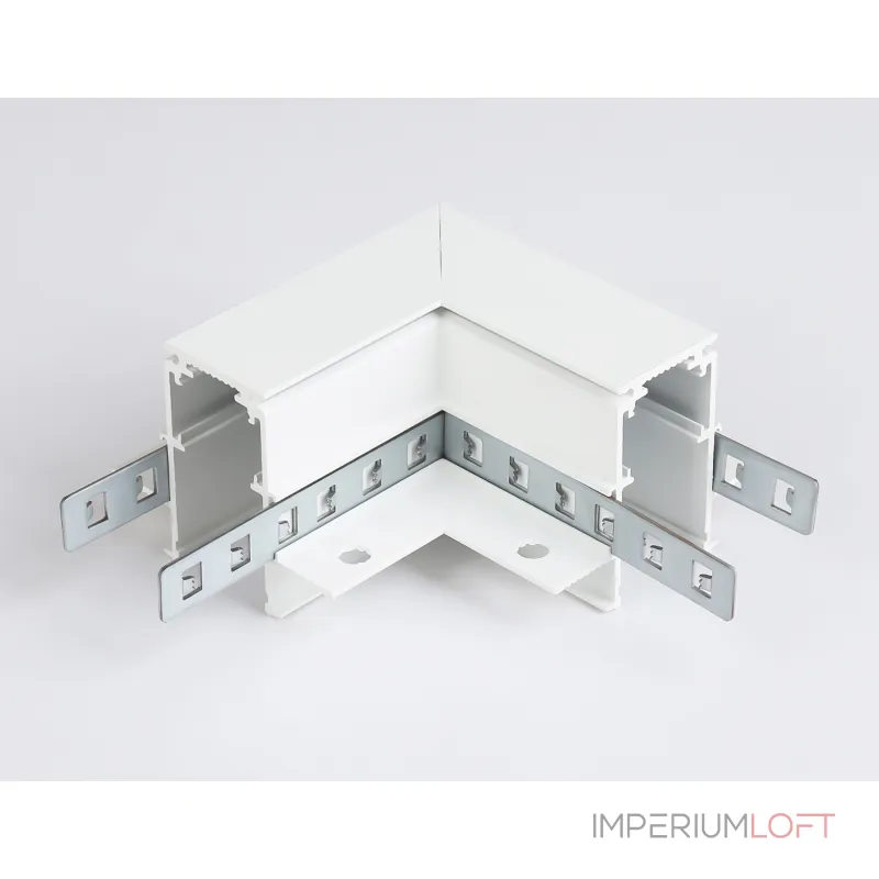 Коннектор угловой для встраиваемого шинопровода под ГКЛ 9,5мм Magnetic Standard 48V 20mm Ambrella Track System GL3352-9.5