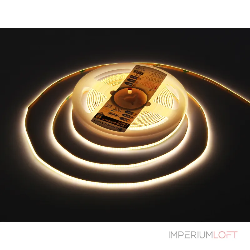 Светодиодная лента GS4602 COB 384Led/ 7W m/ 24V IP20 4500K/ 5m*3mm*2mm (2 конт.) Ambrella ILLUMINATION GS GS4602