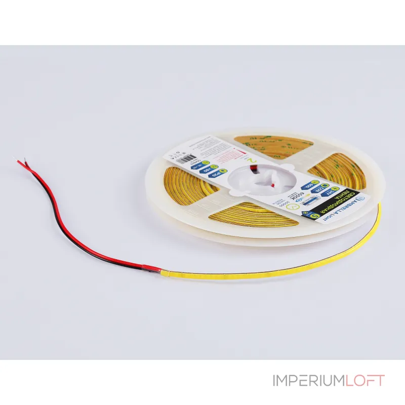 Светодиодная лента GS4603 COB 384Led/ 7W m/ 24V IP20 6500K/ 5m*3mm*2mm (2 конт.) Ambrella ILLUMINATION GS GS4603