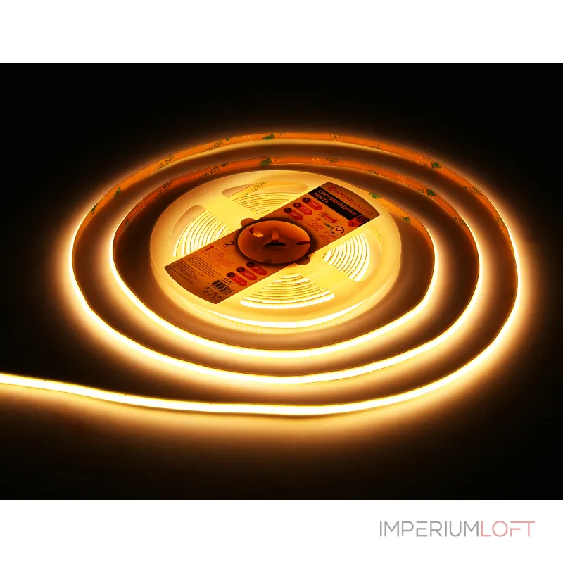 Светодиодная лента GS4611 COB 400Led/10W m/ 24V IP20 3000K/ 5m*5mm*2.1mm (2 конт.) Ambrella ILLUMINATION GS GS4611