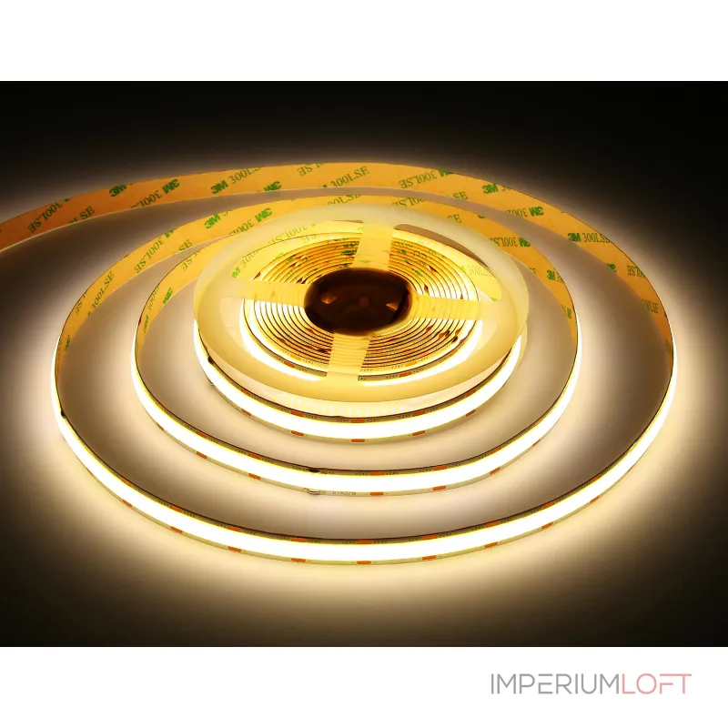 Светодиодная лента GS4802 COB 616Led/19W m/ 24V IP20 4500K/ 5m*12mm*2mm (2 конт.) Ambrella ILLUMINATION GS GS4802