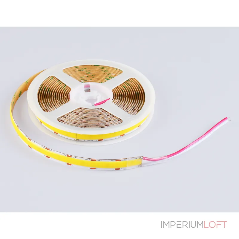 Светодиодная лента GS4802 COB 616Led/19W m/ 24V IP20 4500K/ 5m*12mm*2mm (2 конт.) Ambrella ILLUMINATION GS GS4802