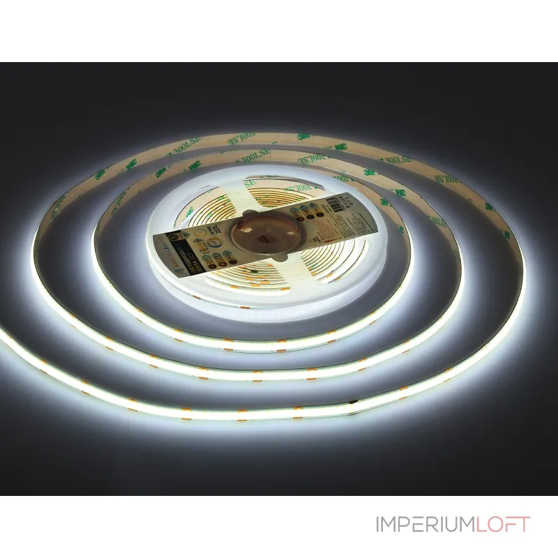 Светодиодная лента GS4901 COB 608Led/ 12W m/ 24V IP20 CCT 3000-6500K/ 5m*8mm*2.2mm (3 конт.) Ambrella ILLUMINATION GS GS4901
