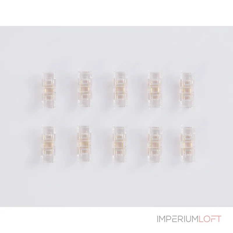 Соединитель прямой COB 12/24V для лент 5mm GS6341 (2 конт.) (10шт. в комплекте) Ambrella ILLUMINATION GS GS6341