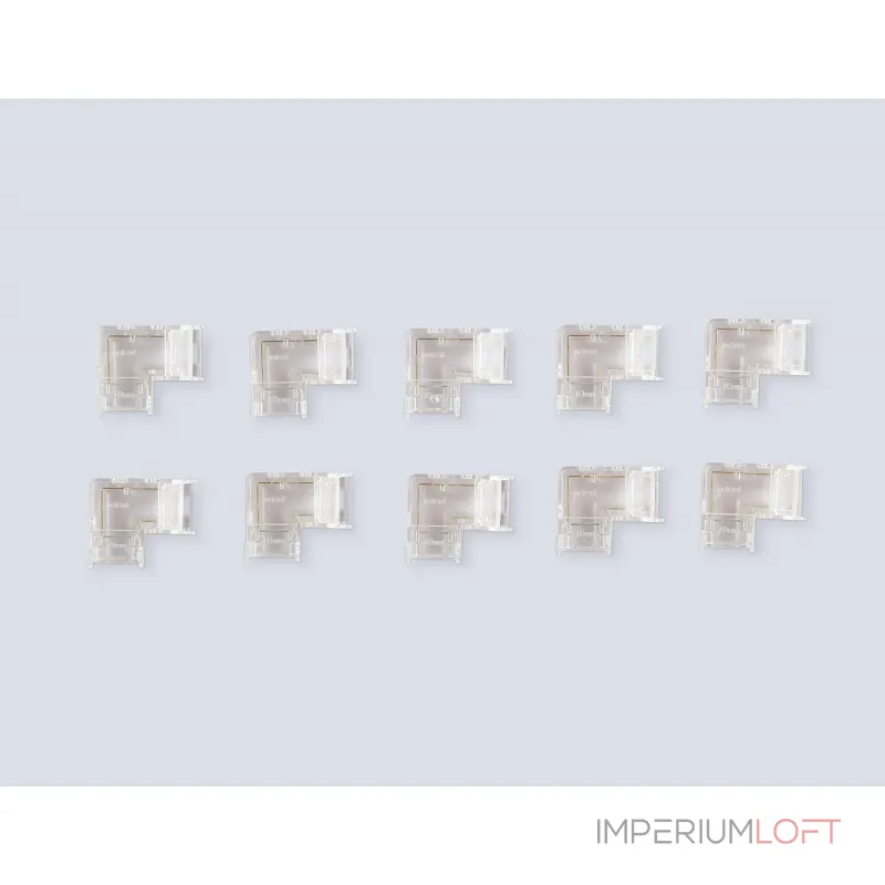 Соединитель угловой COB 12/24V для лент 10mm GS6861 (2 конт.) (10шт. в комплекте) Ambrella ILLUMINATION GS GS6861