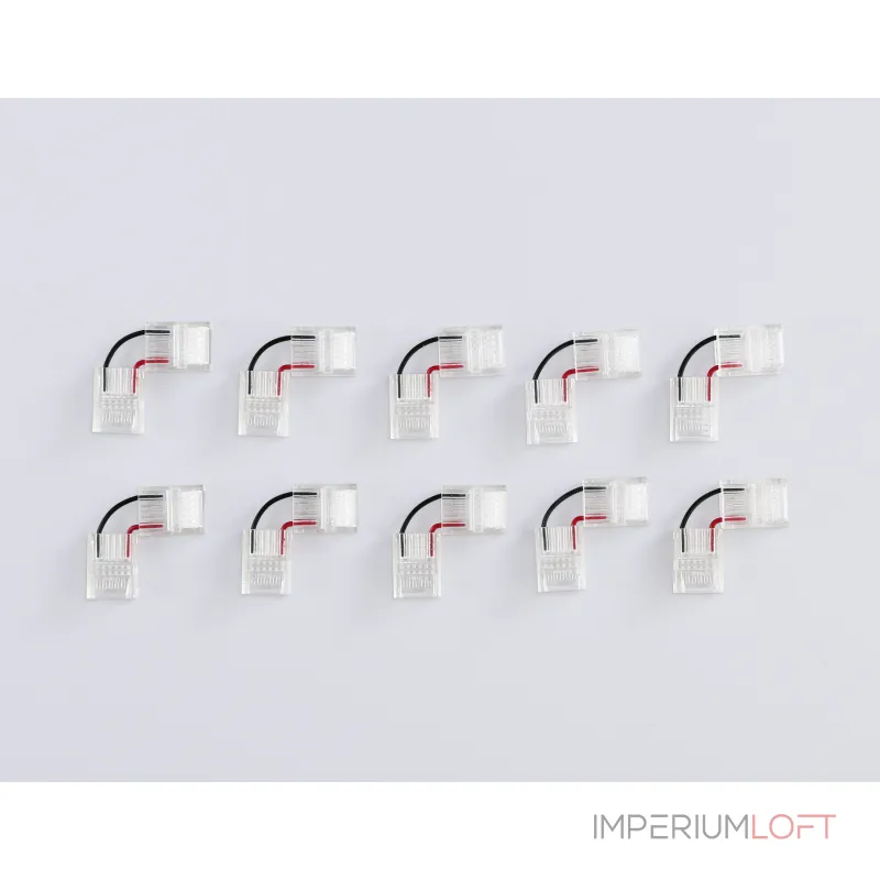 Соединитель угловой COB 12/24V для лент 12mm GS6871 (2 конт.) (10шт. в комплекте) Ambrella ILLUMINATION GS GS6871