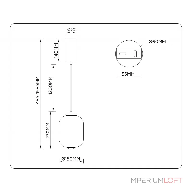 Подвесной светильник Ambrella HIGH LIGHT LH LH11031