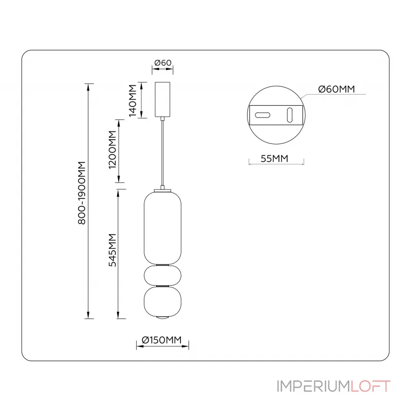 Подвесной светильник Ambrella HIGH LIGHT LH LH11033