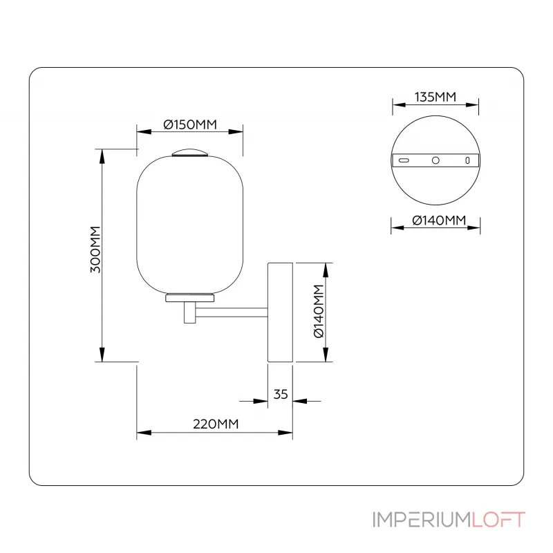 Настенный светильник Ambrella HIGH LIGHT LH LH11039
