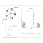 Люстра на штанге Ambrella HIGH LIGHT LH LH30104