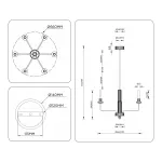 Люстра на штанге Ambrella HIGH LIGHT LH LH53124