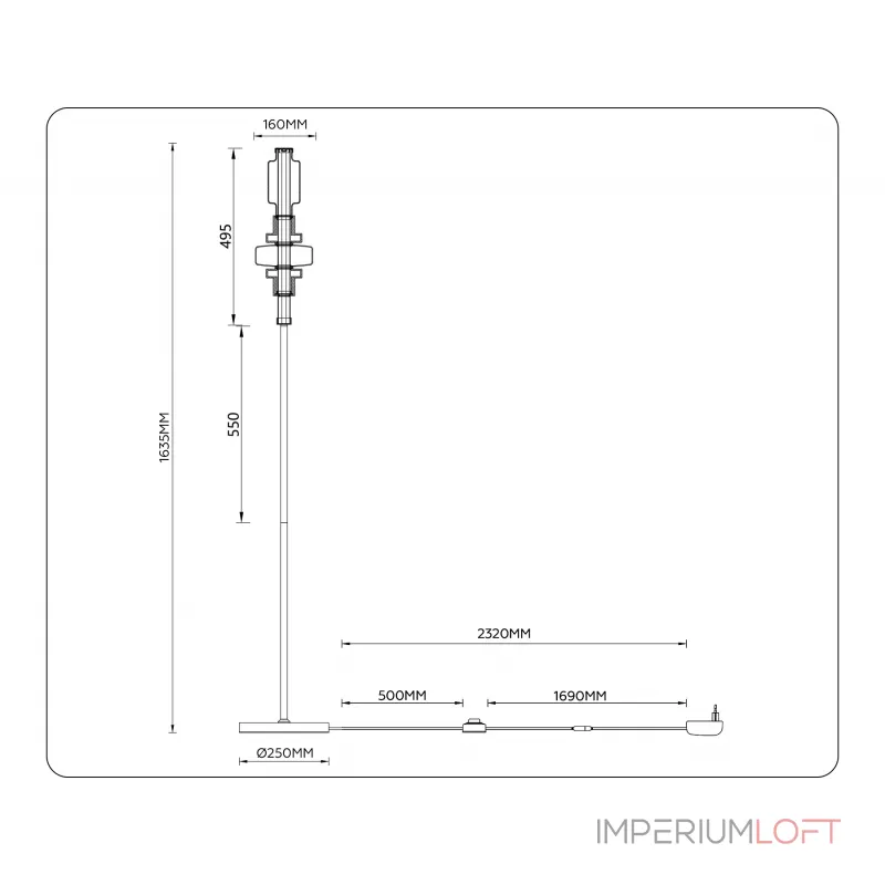 Торшер Ambrella HIGH LIGHT LH LH53132