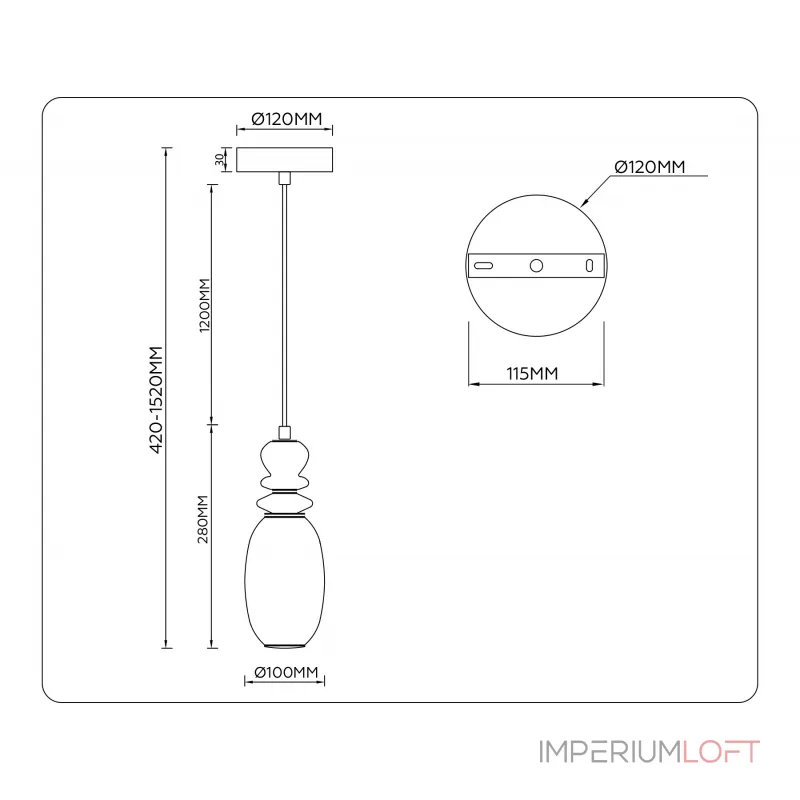 Подвесной светильник Ambrella HIGH LIGHT LH LH53141 Подвесной светильник Ambrella HIGH LIGHT LH LH53141