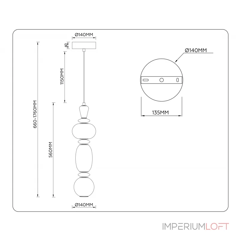 Подвесной светильник Ambrella HIGH LIGHT LH LH53142 Подвесной светильник Ambrella HIGH LIGHT LH LH53142