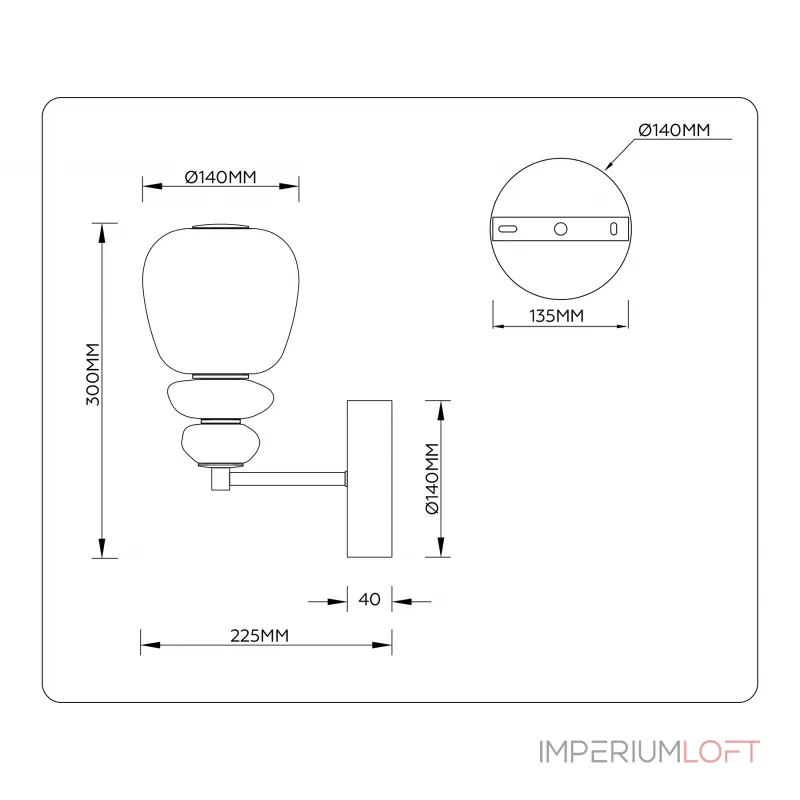Настенный светильник Ambrella HIGH LIGHT LH LH53168