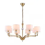 Подвесная люстра с абажурами и хрусталем Ambrella HIGH LIGHT LH71133