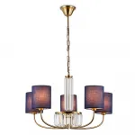 Подвесная люстра с абажурами и хрусталем Ambrella HIGH LIGHT LH71271