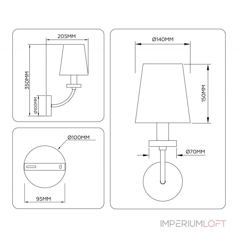 Настенный светильник Ambrella HIGH LIGHT LH LH75359