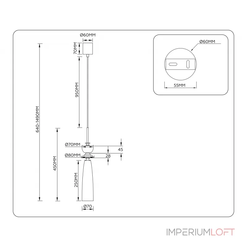 Подвесной светильник Ambrella HIGH LIGHT LH LH75365 Подвесной светильник Ambrella HIGH LIGHT LH LH75365