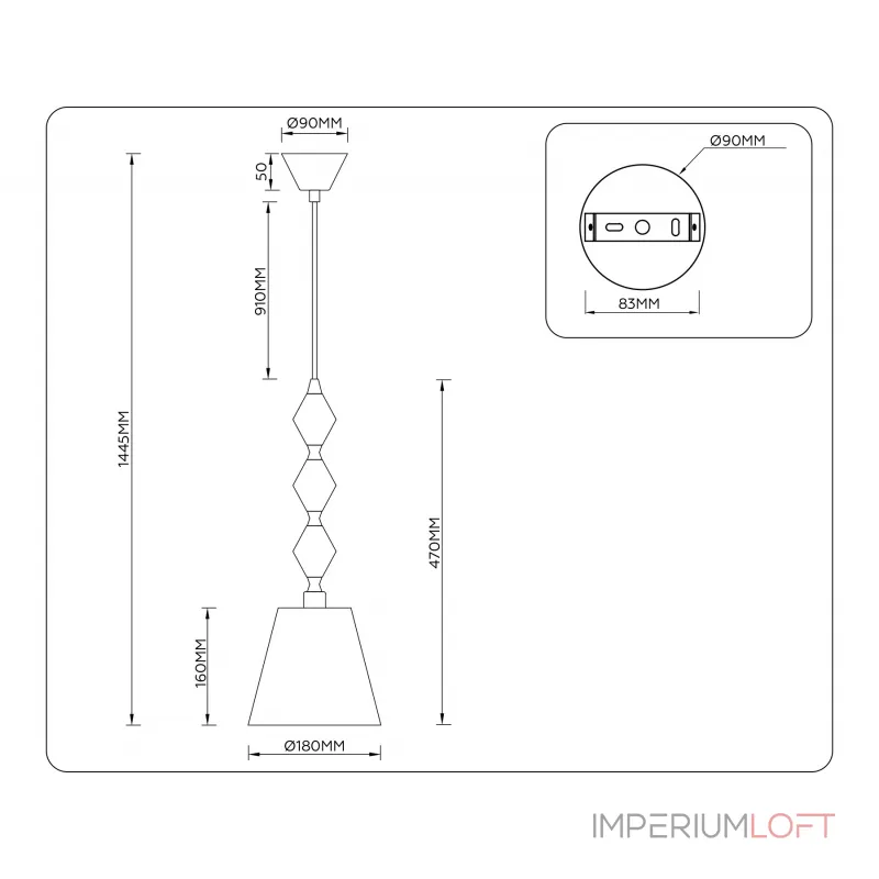 Подвесной светильник Ambrella HIGH LIGHT LH LH75405