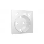 Лицевая панель (Белый глянец) для электрической розетки с заземлением со шторками 2USB C+C Ambrella Volt ALFA AP1105 от ImperiumLoft