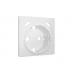 Лицевая панель (Белый матовый) для электрической розетки с заземлением со шторками 2USB C+C Ambrella Volt ALFA AP1305 от ImperiumLoft