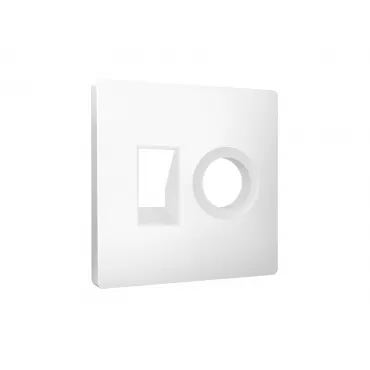 Лицевая панель для компьютерной/телефонной + TV розетки RJ-45/RJ-11 Ambrella Volt ALFA AP1325