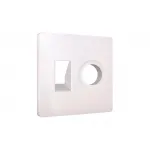 Лицевая панель для компьютерной/телефонной + TV розетки RJ-45/RJ-11 Ambrella Volt ALFA AP2125