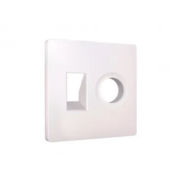 Лицевая панель для компьютерной/телефонной + TV розетки RJ-45/RJ-11 Ambrella Volt ALFA AP2125
