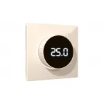 Лицевая панель (Бежевый глянец) для терморегулятора теплого пола с цифровым дисплеем Ambrella Volt ALFA AP3058 от ImperiumLoft