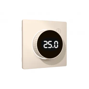 Лицевая панель (Бежевый матовый) для терморегулятора теплого пола с цифровым дисплеем Ambrella Volt ALFA AP3258 Лицевая панель (Бежевый матовый) для терморегулятора теплого пола с цифровым дисплеем Ambrella Volt ALFA AP3258