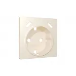 Лицевая панель (Бежевый матовый) для электрической розетки с заземлением со шторками 2USB C+C Ambrella Volt ALFA AP3305 от ImperiumLoft