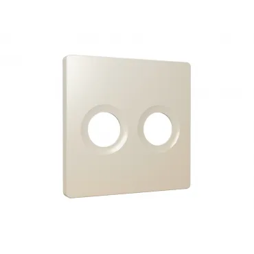 Лицевая панель (Бежевый матовый) для TV двойной розетки Ambrella Volt ALFA AP3333 Лицевая панель (Бежевый матовый) для TV двойной розетки Ambrella Volt ALFA AP3333