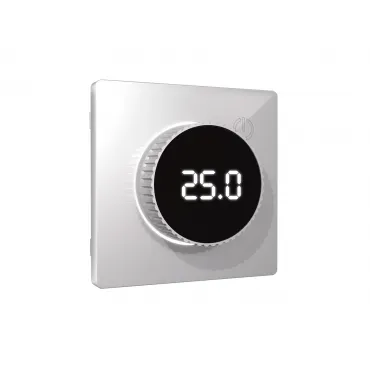 Лицевая панель (Серебро глянец) для терморегулятора теплого пола с цифровым дисплеем Ambrella Volt ALFA AP4058 Лицевая панель (Серебро глянец) для терморегулятора теплого пола с цифровым дисплеем Ambrella Volt ALFA AP4058