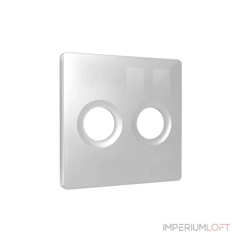 Лицевая панель (Серебро глянец) для TV двойной розетки Ambrella Volt ALFA AP4133 от ImperiumLoft Лицевая панель (Серебро глянец) для TV двойной розетки Ambrella Volt ALFA AP4133 от ImperiumLoft