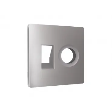 Лицевая панель (Сталь матовый) для компьютерной/телефонной + TV розетки Ambrella Volt ALFA AP5125 Лицевая панель (Сталь матовый) для компьютерной/телефонной + TV розетки Ambrella Volt ALFA AP5125